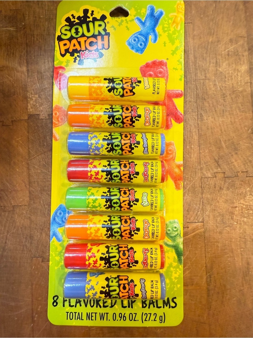 Sour Patch Kids Flavored Lip Balm Pack - Bright Multi 8 Sticks